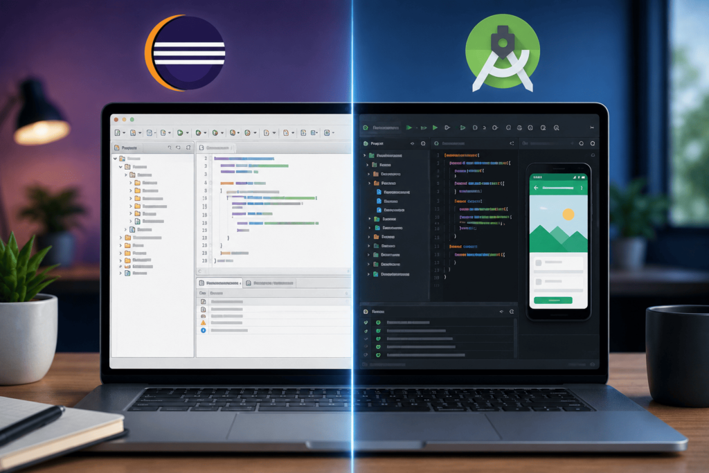 Eclipse ADT x Android Studio Comparação Histórica